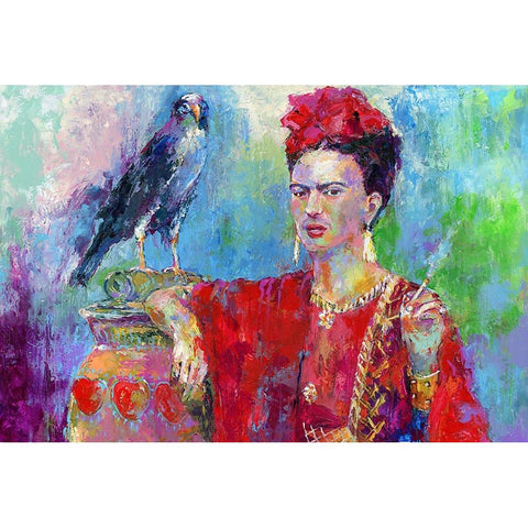 Frida Bird 1 Gold Ornate Wood Framed Art Print with Double Matting by Wallich, Richard