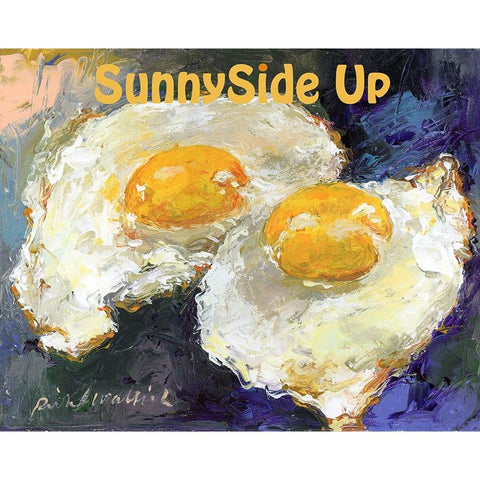 SunnySide Up White Modern Wood Framed Art Print by Wallich, Richard
