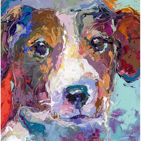 Terrier Black Modern Wood Framed Art Print by Wallich, Richard