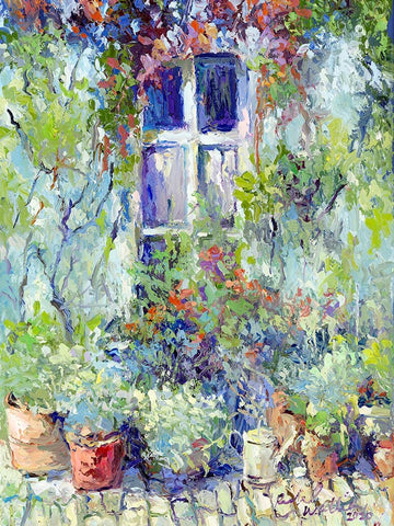 Flowers 6 Black Ornate Wood Framed Art Print with Double Matting by Wallich, Richard