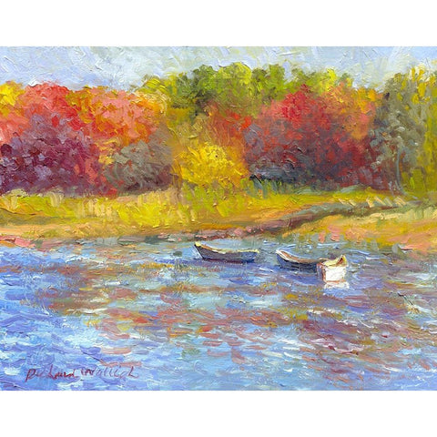 Kennibunkport White Modern Wood Framed Art Print by Wallich, Richard