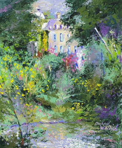 Westport White Modern Wood Framed Art Print with Double Matting by Wallich, Richard