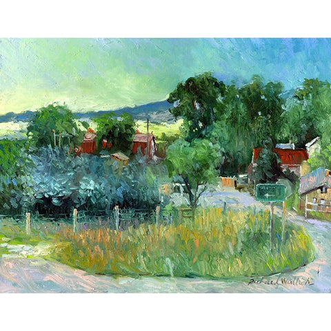 Rooney Ranch 4 White Modern Wood Framed Art Print by Wallich, Richard