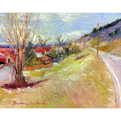 Rooney Ranch 5 White Modern Wood Framed Art Print by Wallich, Richard