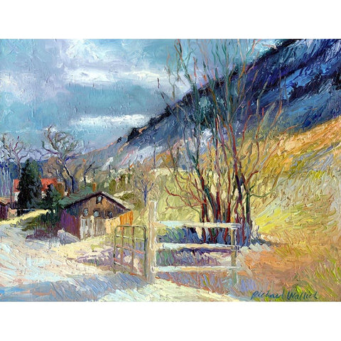 Rooney Ranch 7 White Modern Wood Framed Art Print by Wallich, Richard