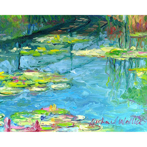 Lilies 6 Gold Ornate Wood Framed Art Print with Double Matting by Wallich, Richard