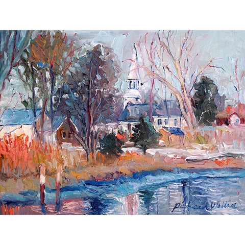 St. Paul Black Modern Wood Framed Art Print with Double Matting by Wallich, Richard
