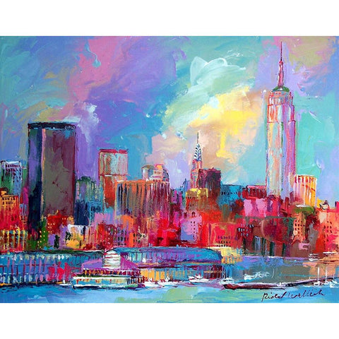 Empire Black Modern Wood Framed Art Print with Double Matting by Wallich, Richard