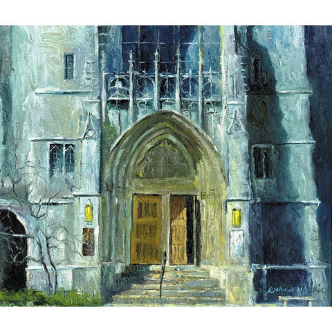 Chicago 1 White Modern Wood Framed Art Print by Wallich, Richard