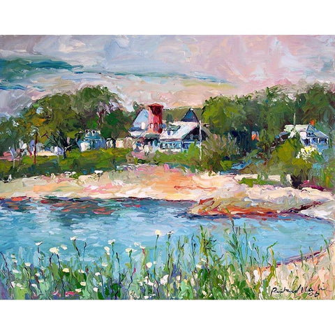 Cove Black Modern Wood Framed Art Print with Double Matting by Wallich, Richard
