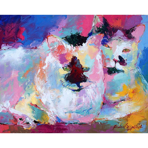 Jac Black Modern Wood Framed Art Print with Double Matting by Wallich, Richard