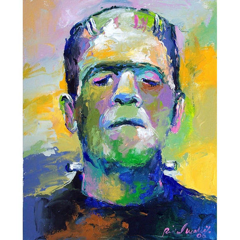 Frank Black Modern Wood Framed Art Print by Wallich, Richard