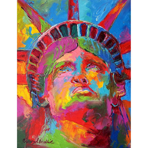 Liberty 4 White Modern Wood Framed Art Print by Wallich, Richard