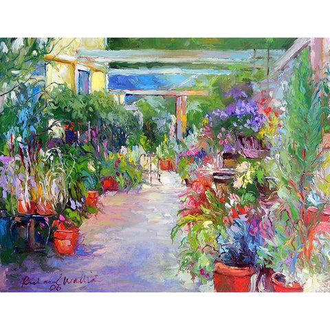 Flower Black Modern Wood Framed Art Print with Double Matting by Wallich, Richard