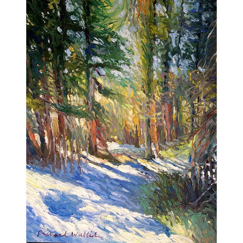 Snow Gold Ornate Wood Framed Art Print with Double Matting by Wallich, Richard