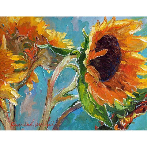 Sun5 Black Modern Wood Framed Art Print by Wallich, Richard