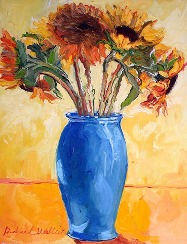 Sunf Black Ornate Wood Framed Art Print with Double Matting by Wallich, Richard