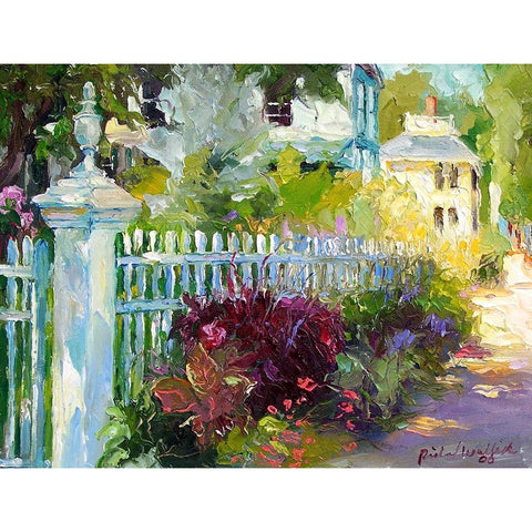 Flowers 3 White Modern Wood Framed Art Print by Wallich, Richard