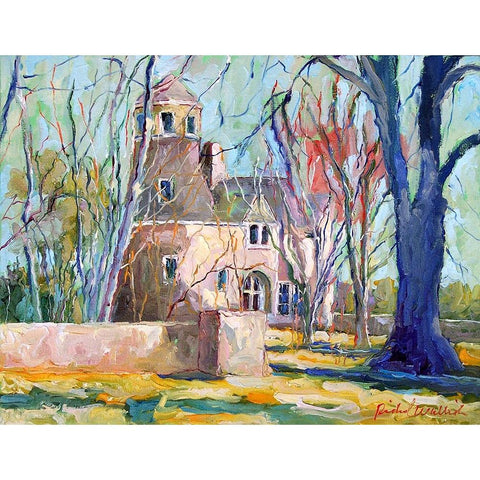 Tan House Black Modern Wood Framed Art Print by Wallich, Richard