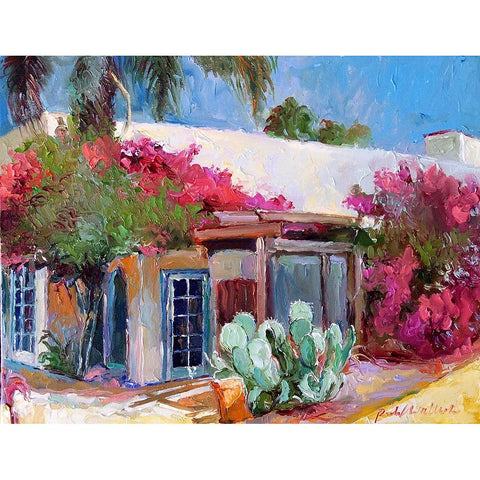 Oldtown White Modern Wood Framed Art Print by Wallich, Richard