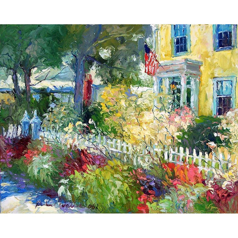 Sidewalks Edge Black Modern Wood Framed Art Print by Wallich, Richard