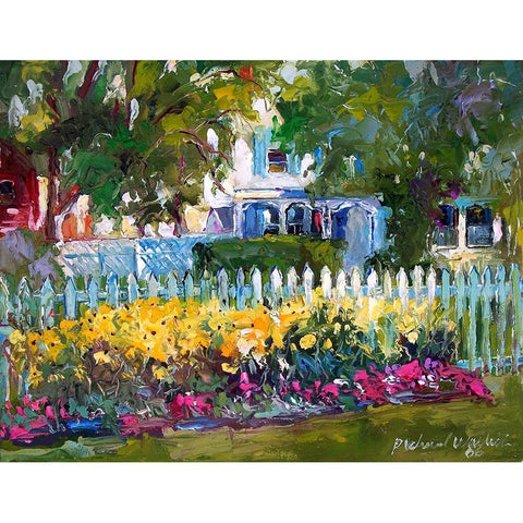 Flower Garden Black Modern Wood Framed Art Print by Wallich, Richard