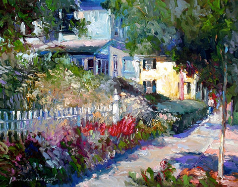 Yellow White Modern Wood Framed Art Print with Double Matting by Wallich, Richard