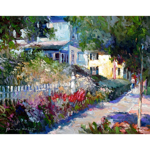 Yellow Black Modern Wood Framed Art Print by Wallich, Richard