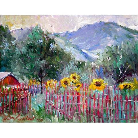 Foothills Black Modern Wood Framed Art Print by Wallich, Richard
