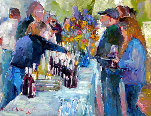 Wine Black Ornate Wood Framed Art Print with Double Matting by Wallich, Richard