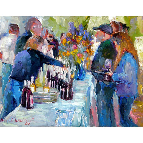 Wine Black Modern Wood Framed Art Print with Double Matting by Wallich, Richard