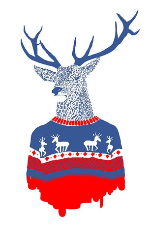 Ugly Winter Pullover Black Ornate Wood Framed Art Print with Double Matting by Farkas, Robert