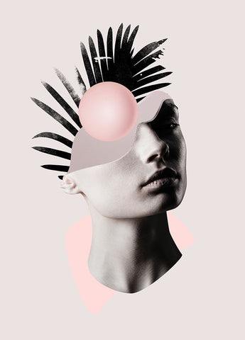 Empty Mind Final Black Modern Wood Framed Art Print by Farkas, Robert