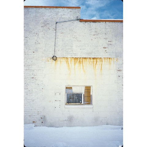 January Wall White Modern Wood Framed Art Print by Goldwitz, Robert