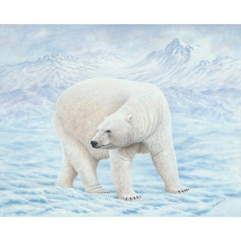 Looking Back Black Modern Wood Framed Art Print by Wavra, Robert