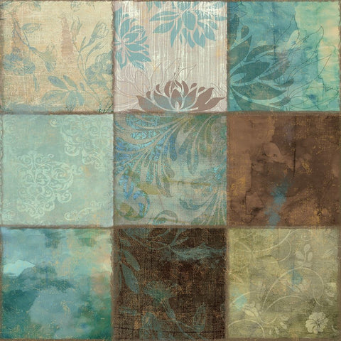 Skypatches II Black Ornate Wood Framed Art Print with Double Matting by Sasha