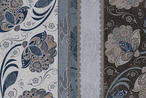 Elegante III White Modern Wood Framed Art Print with Double Matting by Sasha