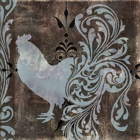 Weathervane I Black Modern Wood Framed Art Print with Double Matting by Sasha