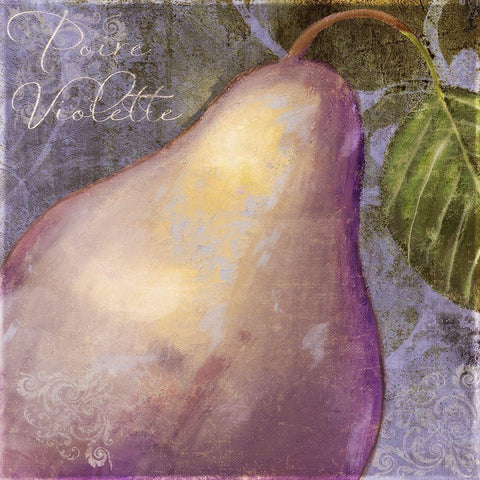 Violette I White Modern Wood Framed Art Print by Sasha