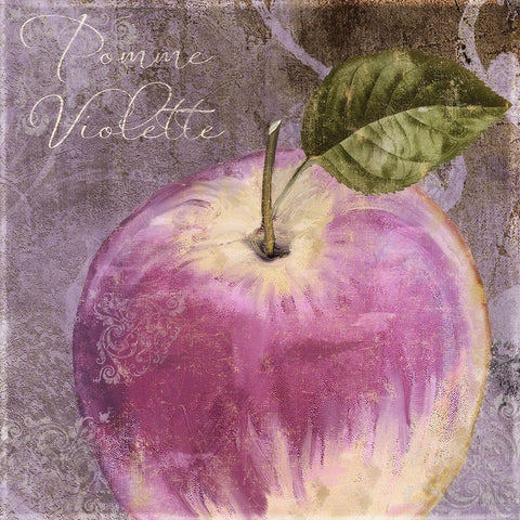 Violette IV White Modern Wood Framed Art Print by Sasha