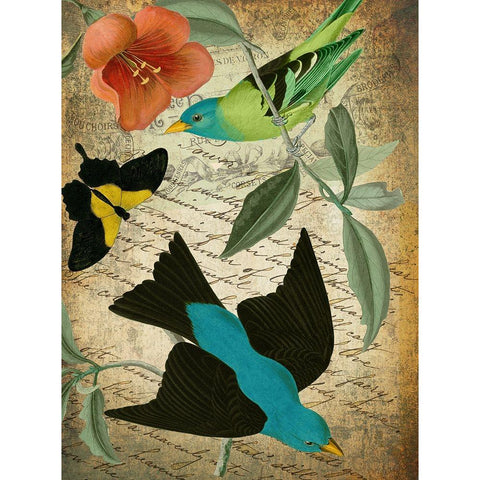 Petals and Wings I White Modern Wood Framed Art Print by Sasha