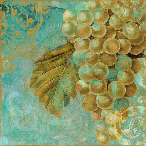 Fruit Palette III Gold Ornate Wood Framed Art Print with Double Matting by Sasha