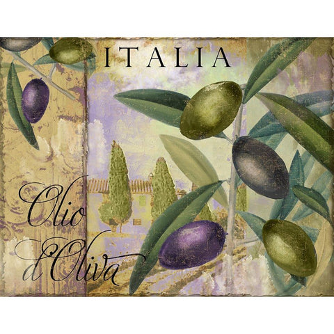 Toscana I Gold Ornate Wood Framed Art Print with Double Matting by Sasha