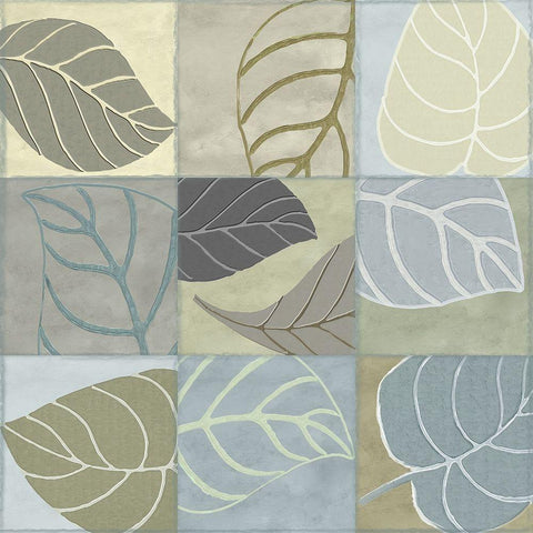 Leaf Story IV Black Modern Wood Framed Art Print by Sasha