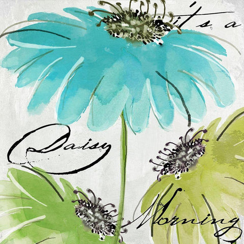 Daisy Morning II White Modern Wood Framed Art Print by Sasha