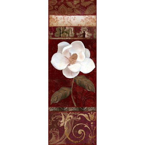 Flores Blancas I Gold Ornate Wood Framed Art Print with Double Matting by Sasha