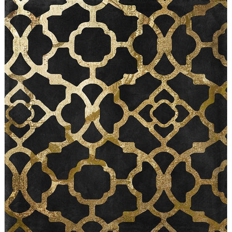 Moroccan Gold IV White Modern Wood Framed Art Print by Sasha