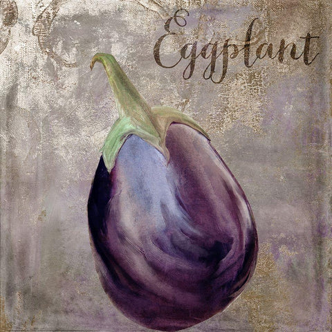 Medley_Gold_Eggplant Black Modern Wood Framed Art Print with Double Matting by Sasha