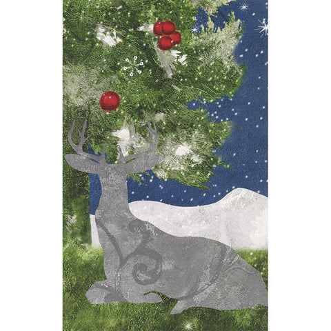 Under the Pines 12 Gold Ornate Wood Framed Art Print with Double Matting by Sasha