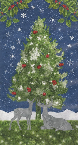 Under the Pines 13 White Modern Wood Framed Art Print with Double Matting by Sasha